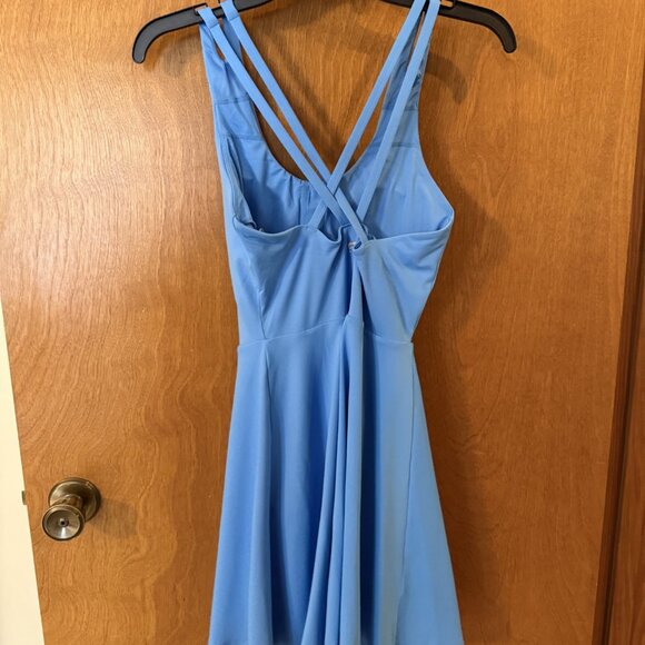 Fabletics Boost Performance Dress - Malibu Blue Neon - Size Small - Built In Bra - Picture 4 of 10